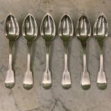 Charles Christofle 6 soup spoons model Chinon