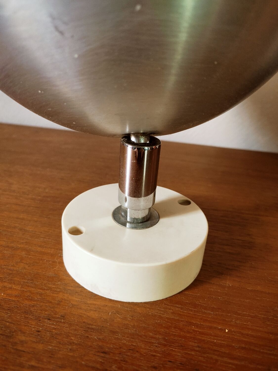 Erco wall or ceiling lamp in brushed aluminum