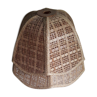 Rattan lampshade