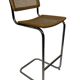 Vintage Cesca Design Bar Stools 80's design in chrome set of four
