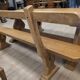 Monastery table with its custom benches.