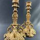 Pair of late 19th century Louis XIII Renaissance style spelter candlesticks