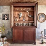 Glass-fronted bookcase