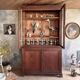Glass-fronted bookcase
