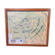 School poster two-sided Paris Basin / Normandy 1960 vintage