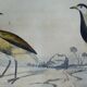 Planche ornithologique originale " Pluvier doré & à collier - Echasse - &c... " Buffon 1837