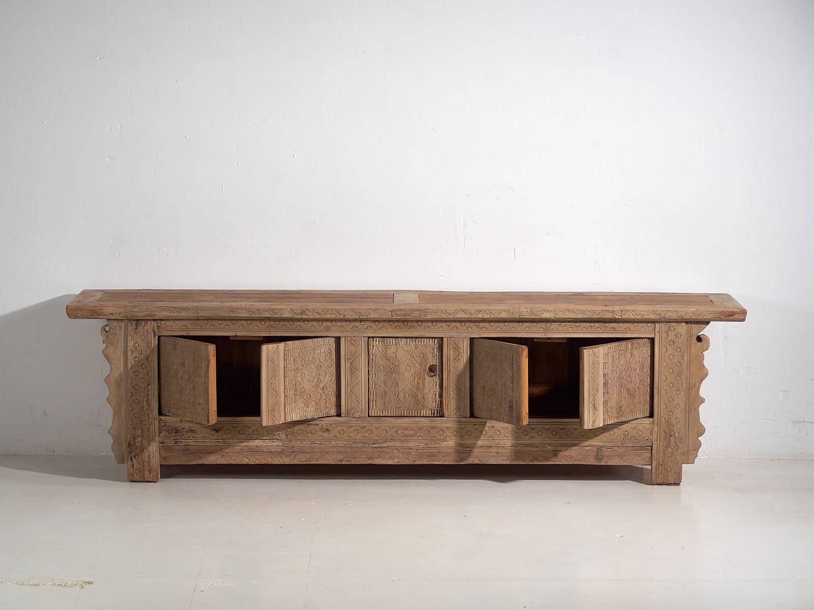 Antique carved TV cabinet (c.1850) #60