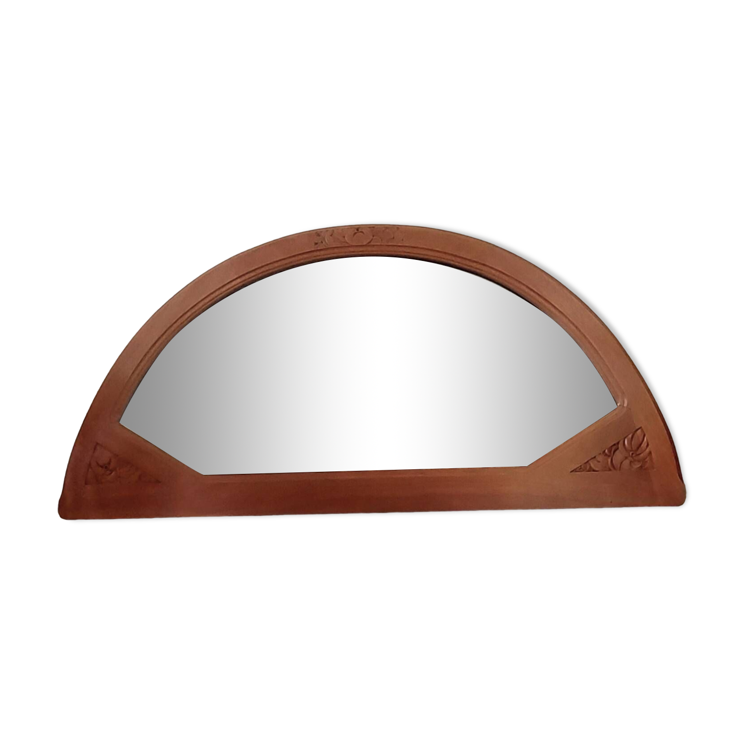 Art Deco half-moon mirror