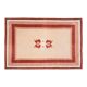 1970s Vintage Turkish Handmade Wool & Cotton Orange Area Rug 203x315