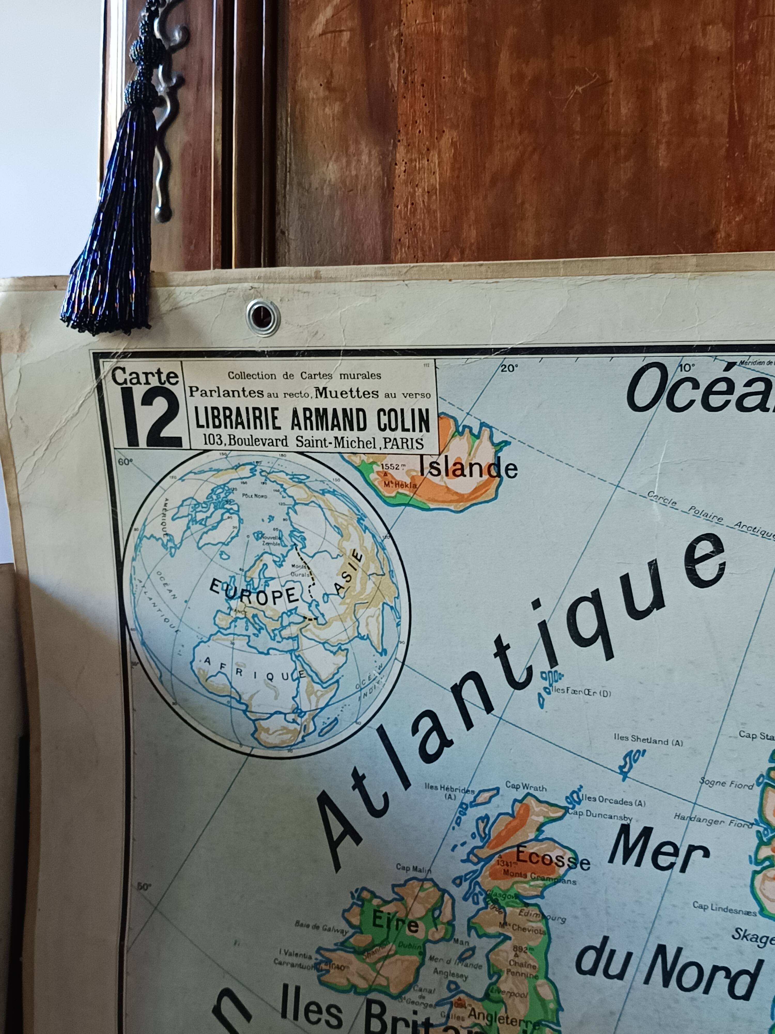 old school map 1950 Paul Vidal Labache n°12