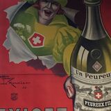 Poster linen original litho "Claim a coward" Henry Le Monnier 1925