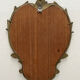 Miroir classique rocaille en laiton doré vintage