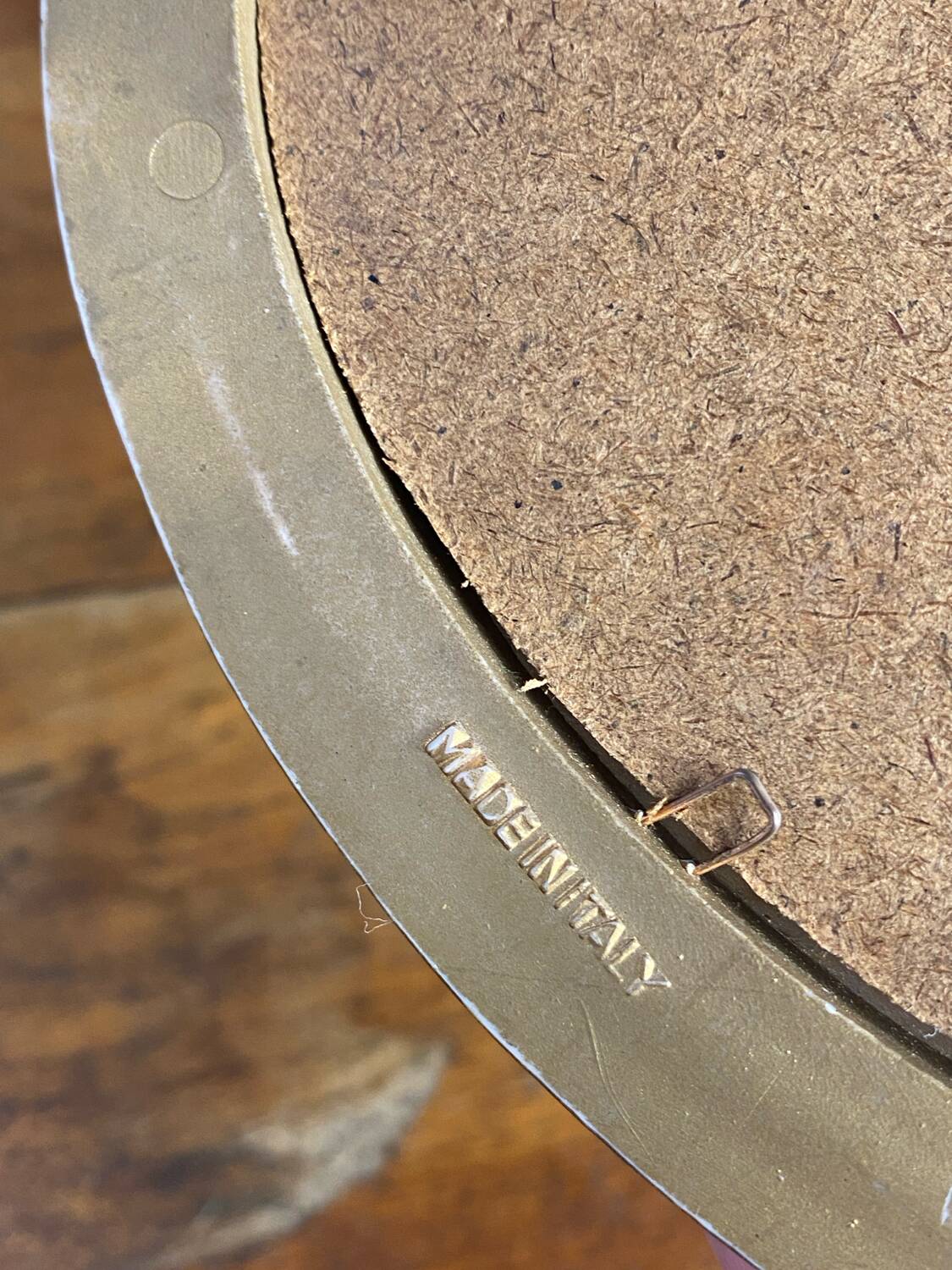 Small Italian oval-shaped mirror