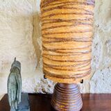 Vintage stoneware table lamp by Accolay, 70s