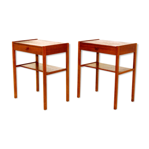 paire de chevets en teck, Suède, 1960