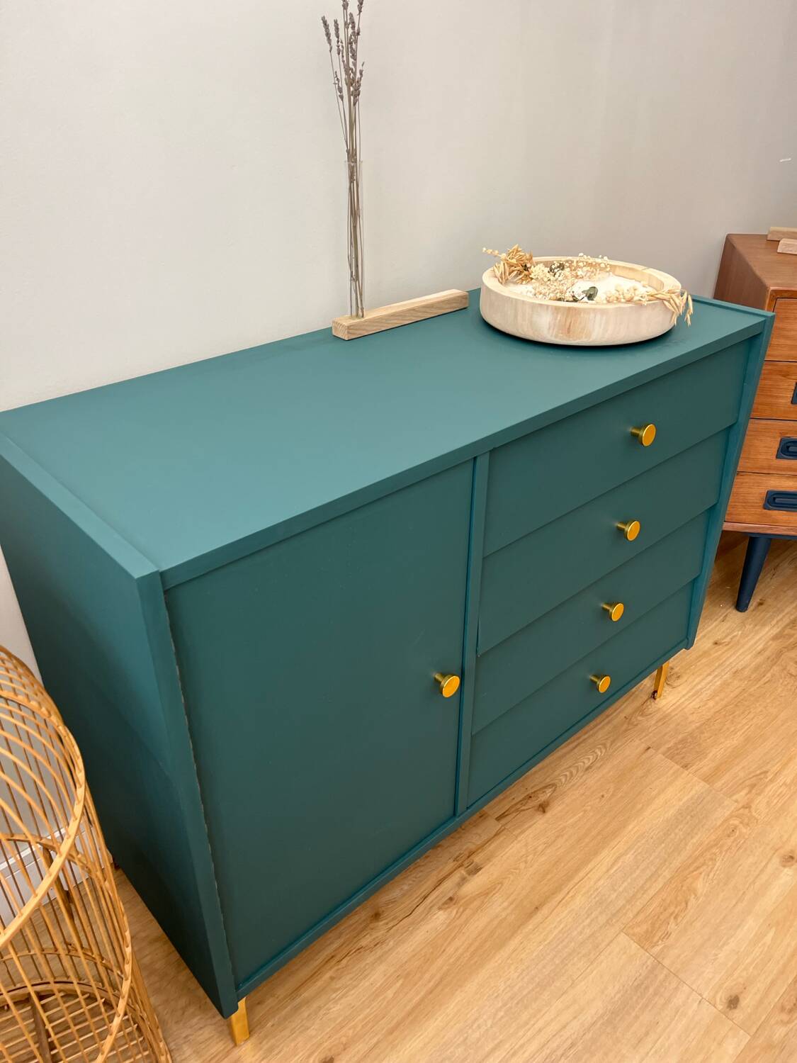 Green buffet from the 50s