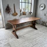 Monastery-style farmhouse table, pine, 210cm