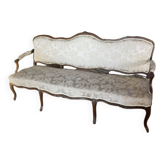 Canapé louis xv d’époque et deux fauteuils