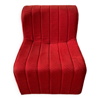 Fauteuil rouge 70´ Selency x Monoprix Croisé Laroche