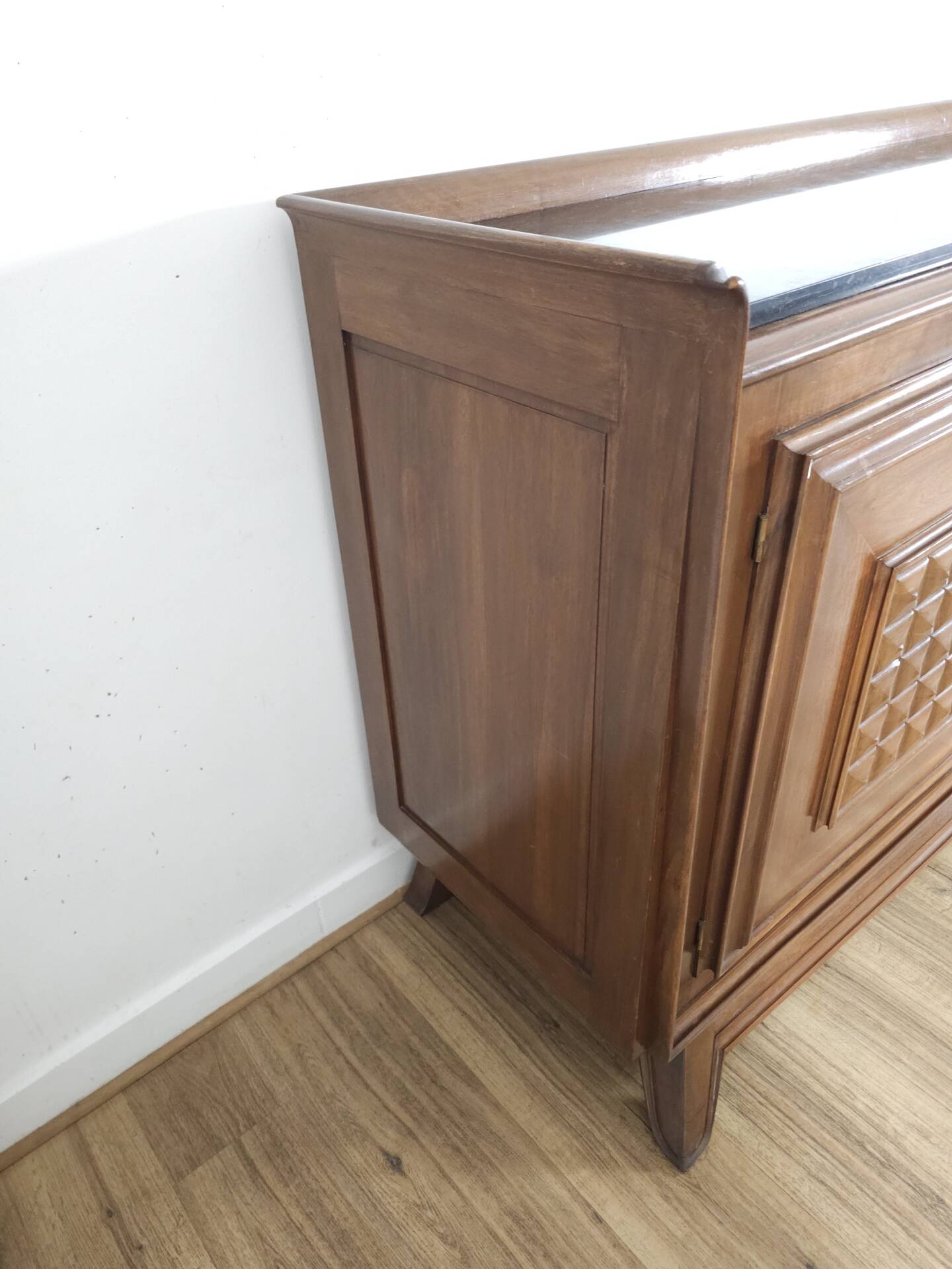 Rare French buffet "Pointe de Diamant" – Antique cabinetmaking work