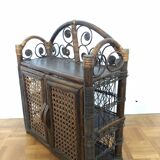 Vintage rattan shelf