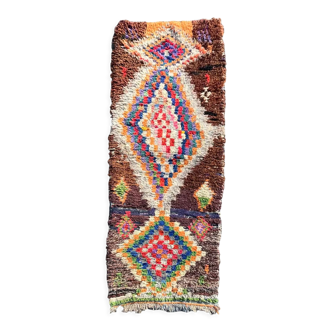 Berbere vintage butcher rug, 210x75 cm