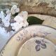 Antique iron earthenware dish
