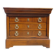 4-drawer chest of drawers, gold ribbon and peacock handles
