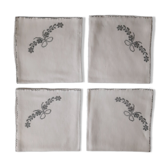 Set de 4 serviettes