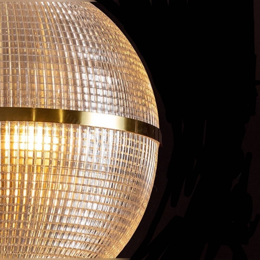 Holophane brass globe