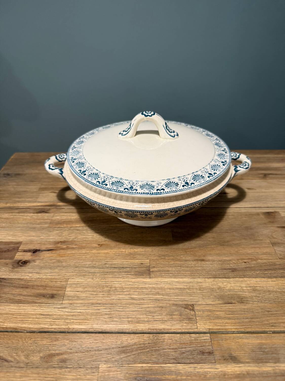 Salt iron earth tureen