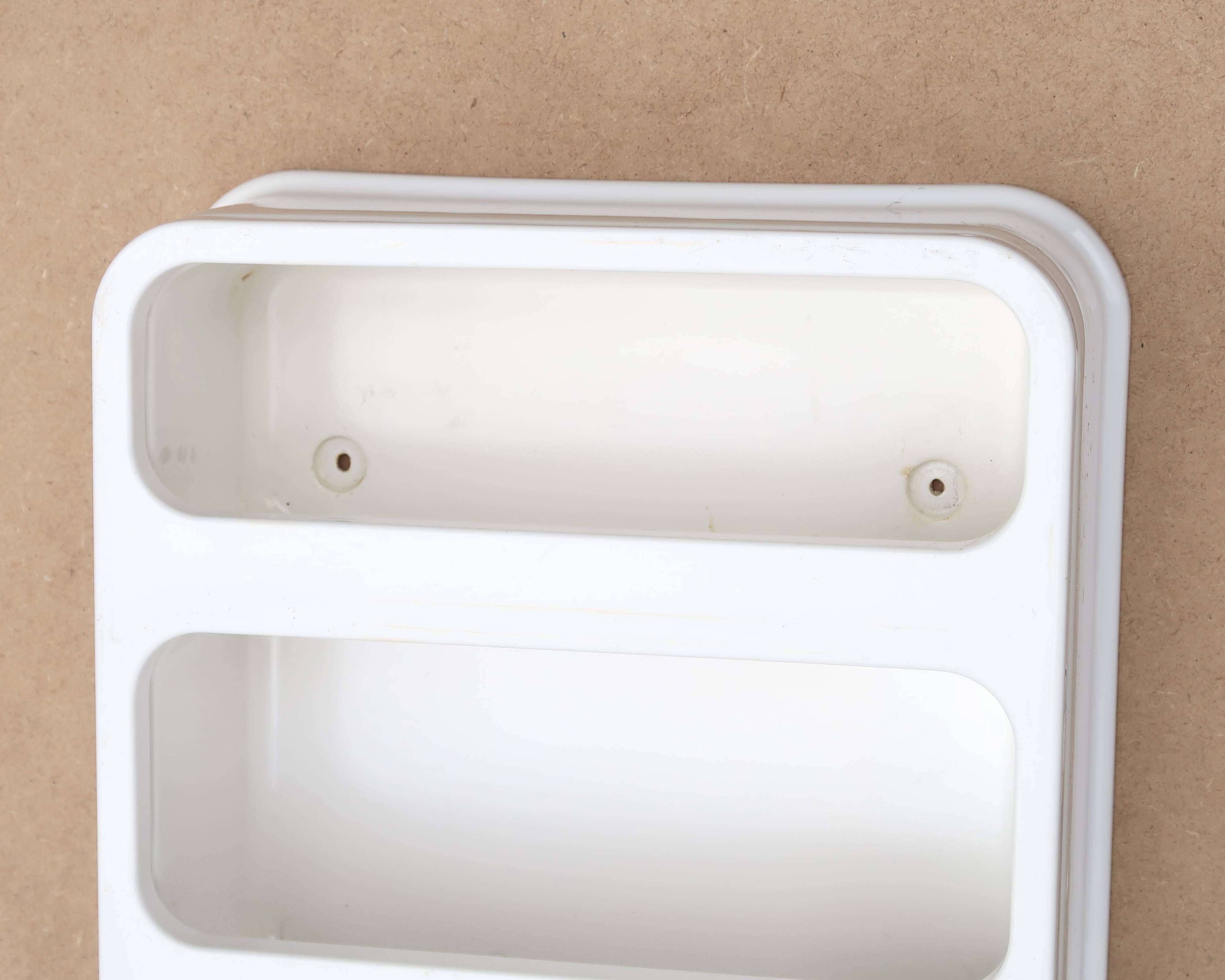 White plastic wall shelf by Jean Lin Viaud, 1970s