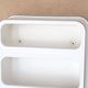 White plastic wall shelf by Jean Lin Viaud, 1970s