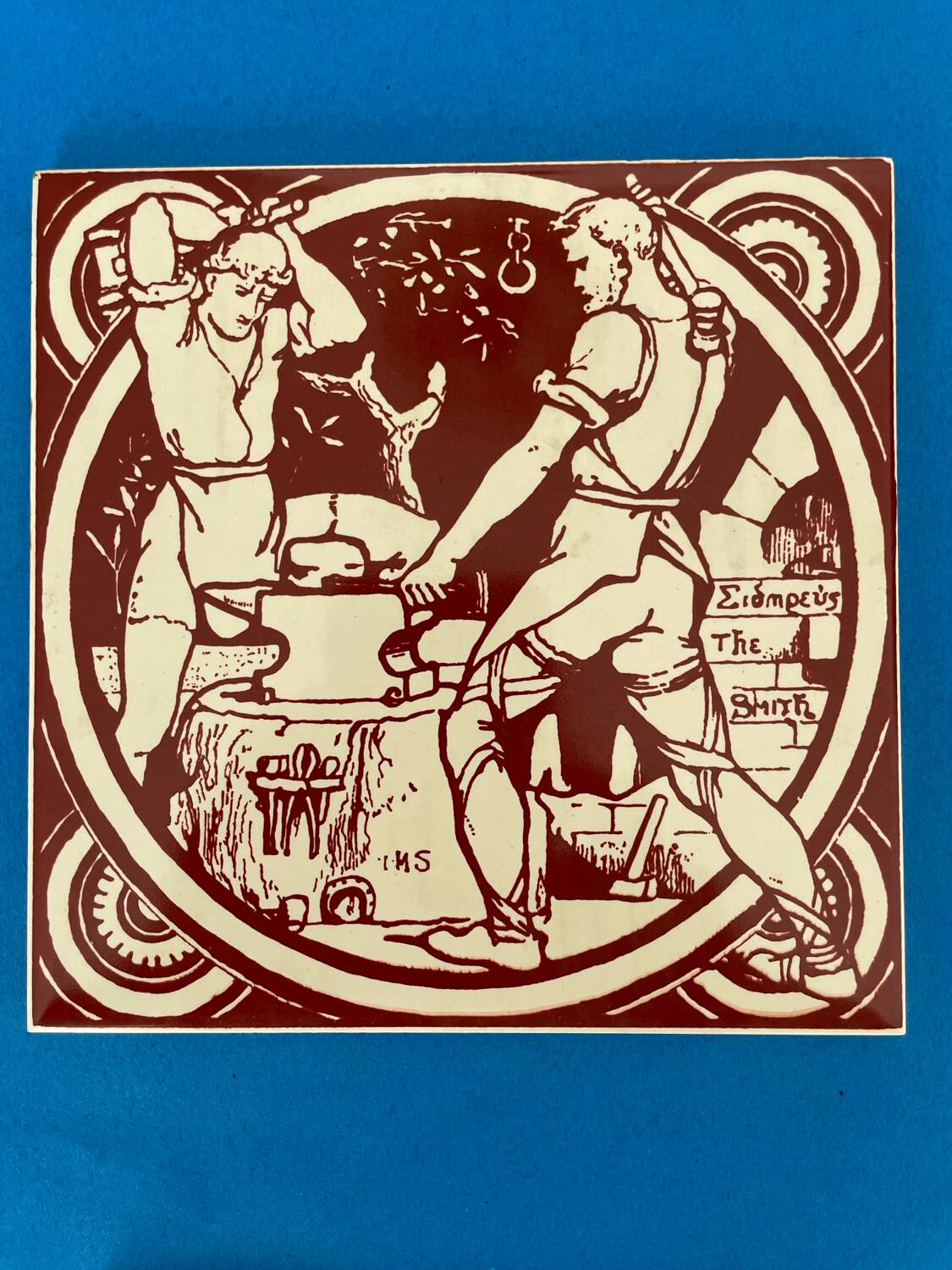 Set of 6 John Moyr Smith 15×15cm tiles – collector's items