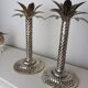Palm tree candle holders