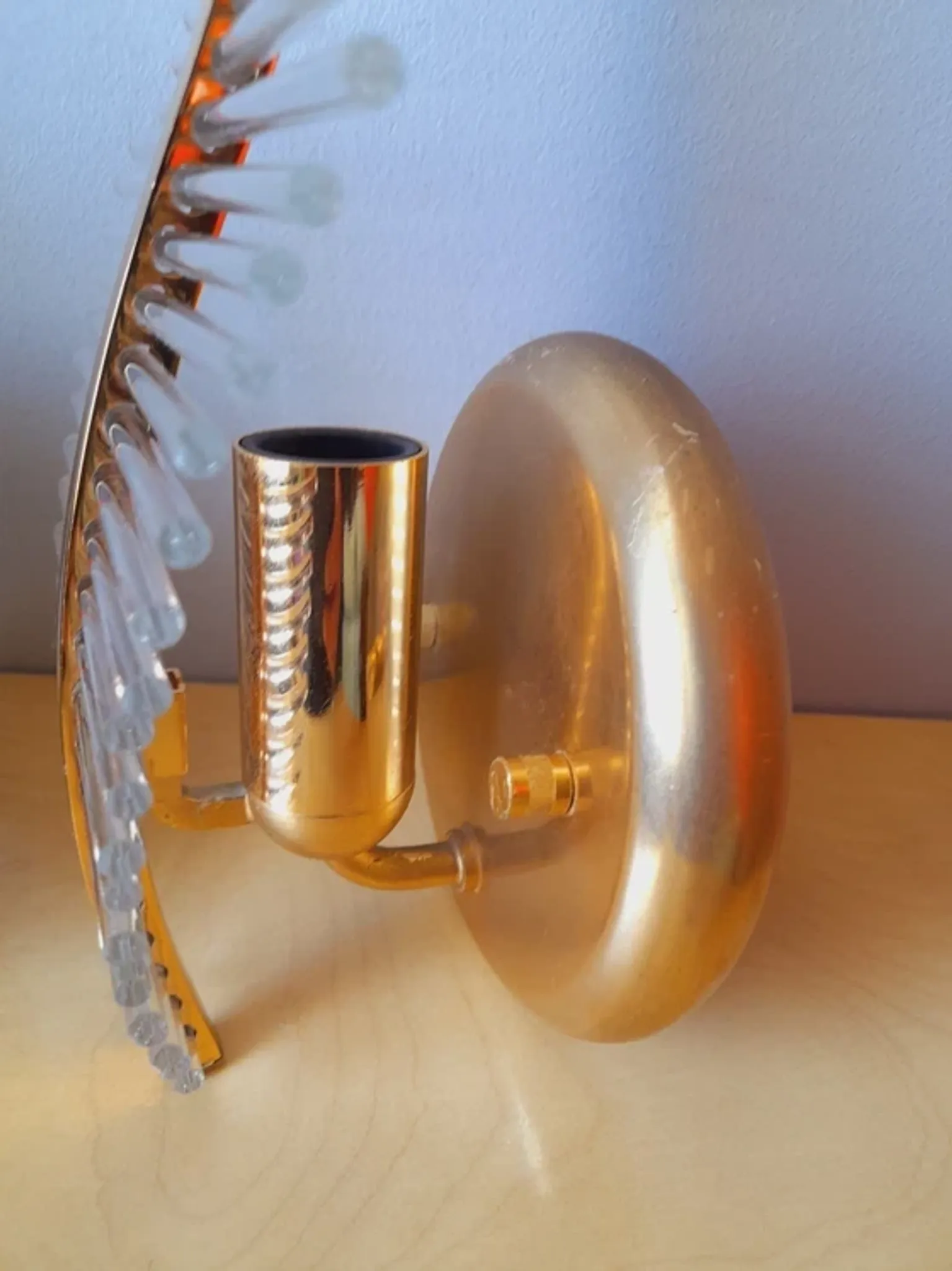 Pair of Leaf Wall Sconces in Murano Glass, Gaetano Sciolari for Venini