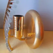 Pair of Leaf Wall Sconces in Murano Glass, Gaetano Sciolari for Venini