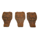 3 old cast iron bathtub legs height 14cm
