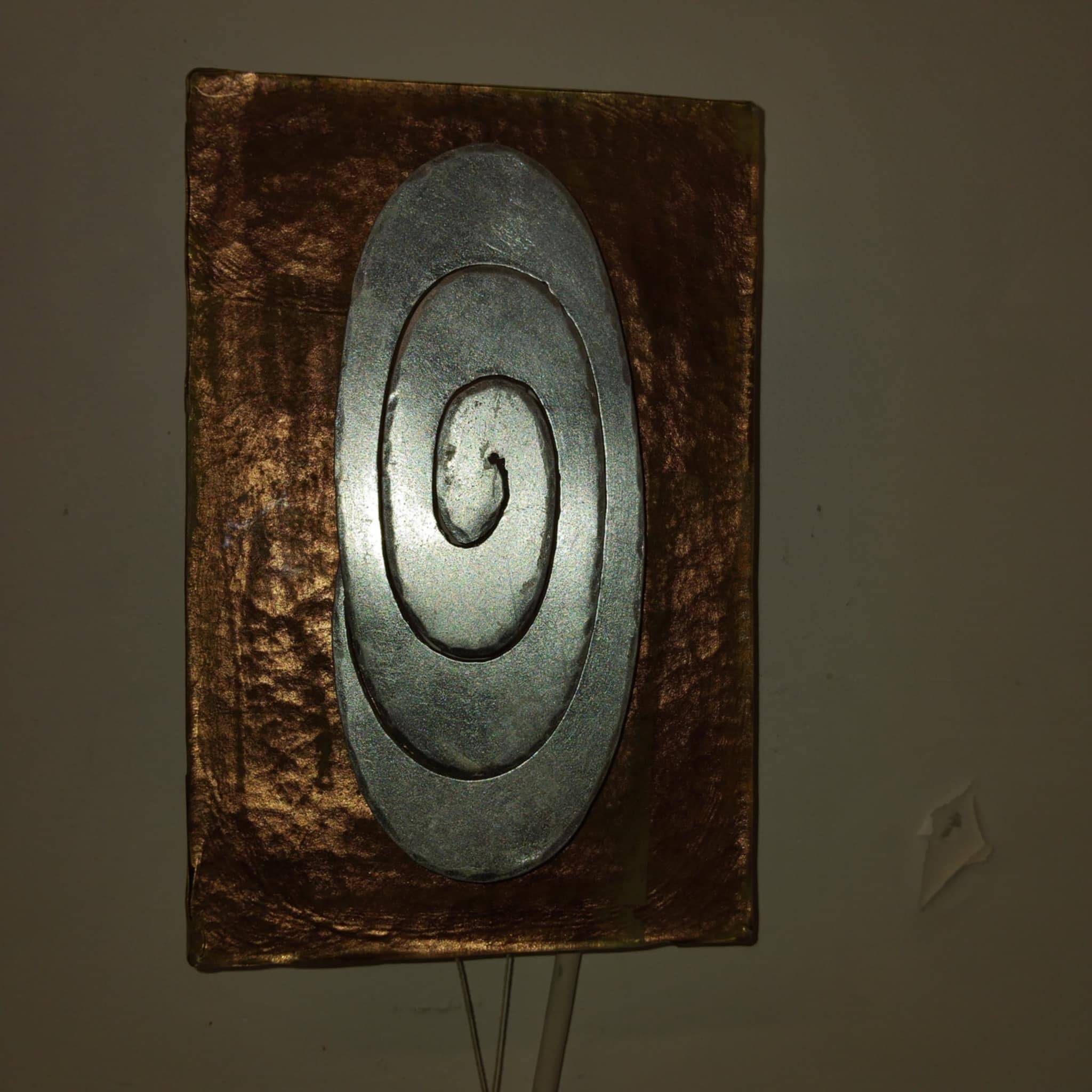ARTE-LUCE Applique métal et verre de Murano.