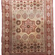 Tapis Vintage Sivas Turc en Laine, Années 1960, Design Géométrique