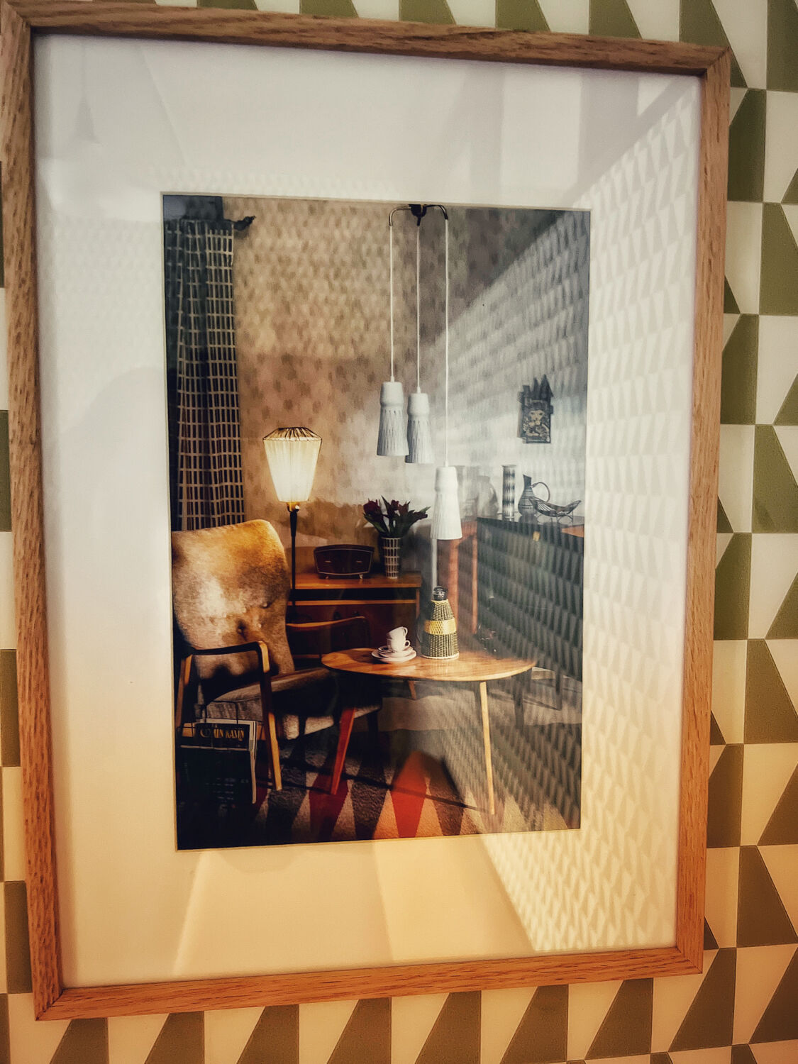 Finnish design interior framed photo in color