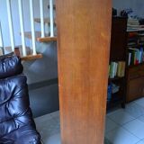 1950s curtain cabinet oak storage unit