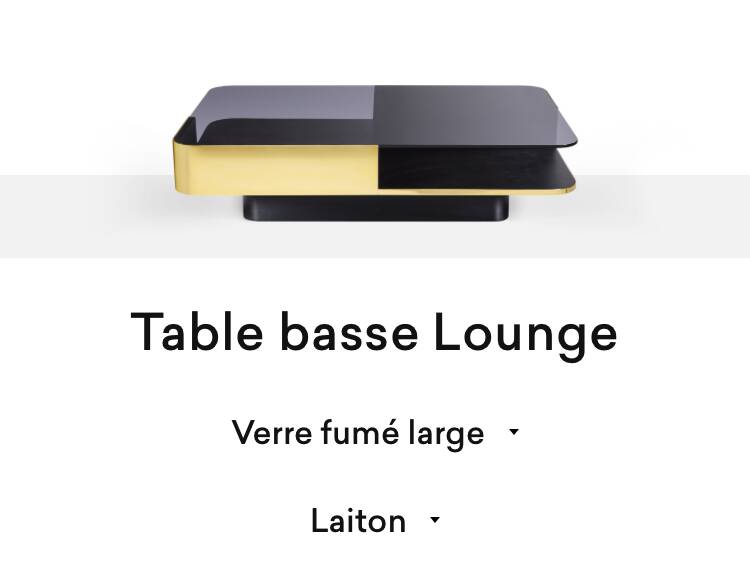 Red edition lounge coffee table