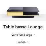 Red edition lounge coffee table
