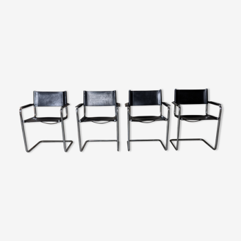 4 cantilever chairs edition Matteo Grassi