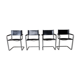 4 cantilever chairs edition Matteo Grassi