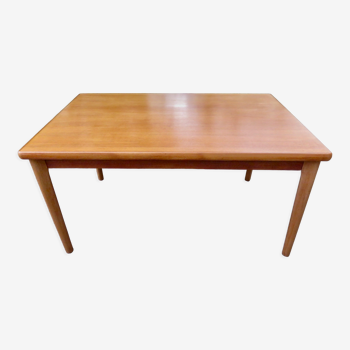 Teak extension table by Henning Kjaernulf, Denmark 1960