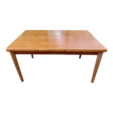 Table à rallonges en teck de Henning Kjaernulf, Danemark 1960