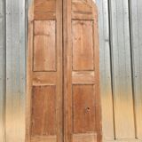 Porte Cintrée (arrondie) En Pin à Deux Battants - Fin XIXème