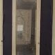 Napoleon III style mirror and woodwork console in 19th century patinated wood